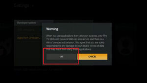 Turn Unknown Sources in the FireStick 2014 Interface