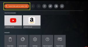 how to install an internet browser and use it to access Redbox on Firestick