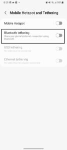 Disable Bluetooth tethering.