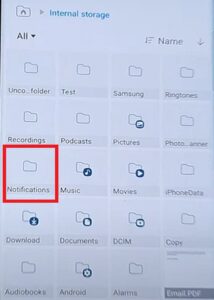 steps in setting a voice recording as a notification sound