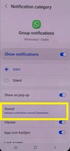 teps to use a custom app notification sound for Whatsapp
