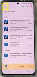 steps to move the downloaded custom notification sound file