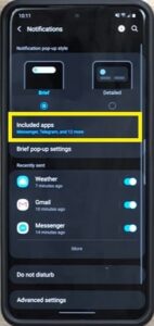 steps to turn on edge lighting on Android 11
