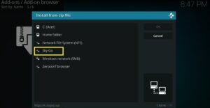 Sideload Kodi and add Sky Go as an add-on