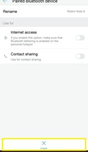 Remove other connections