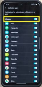 customize which apps can use edge lighting