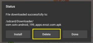 Reinstall the updated SO Player version using Downloader