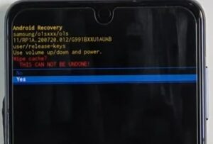 wiping the cache partition