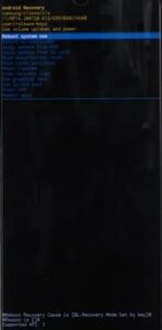 steps to wipe the cache partition