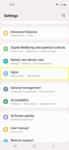 disabling app background data usage