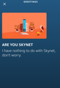 Ask Alexa if it is Skynet