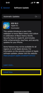 Click Install Now