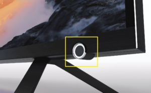 At the Side of the TCL Roku TV Bottom Bezel