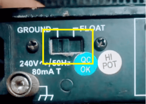 Use a ground lift to cut the ground path