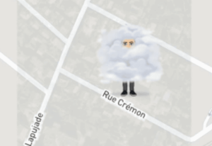 9. Face in Cloud Bitmoji
